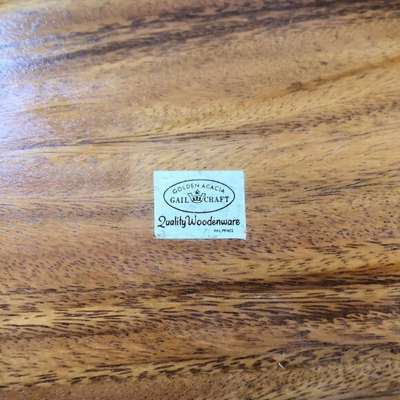 Golden Acacia Wood Fish Platter 20 1/2"x8 1/4" - Picture 6 of 6